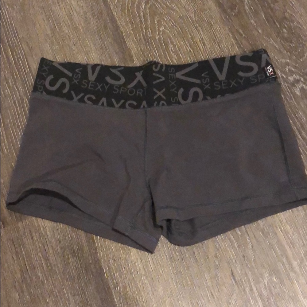 Victoria Secret grey spandex workout shorts